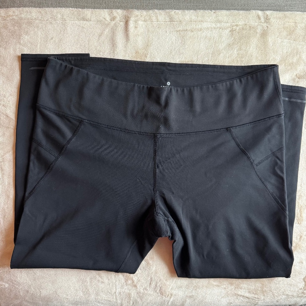 Athleta Elation 7/8 Tights – Black, Size 1X, EUC